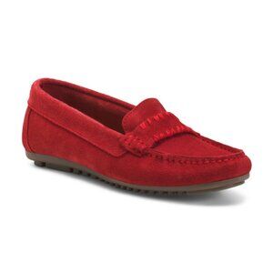 PIERO MASETTI Made In Spain Suede Decorative Stitching Mocassins
